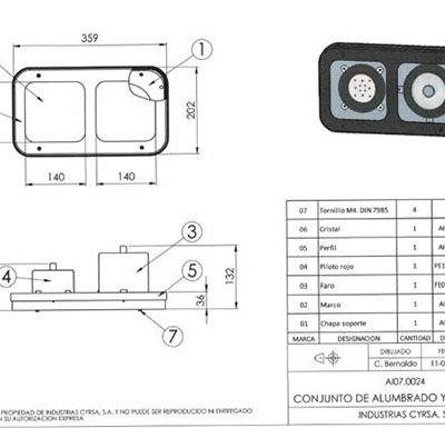 Conjunto de alumbrado AI07.00